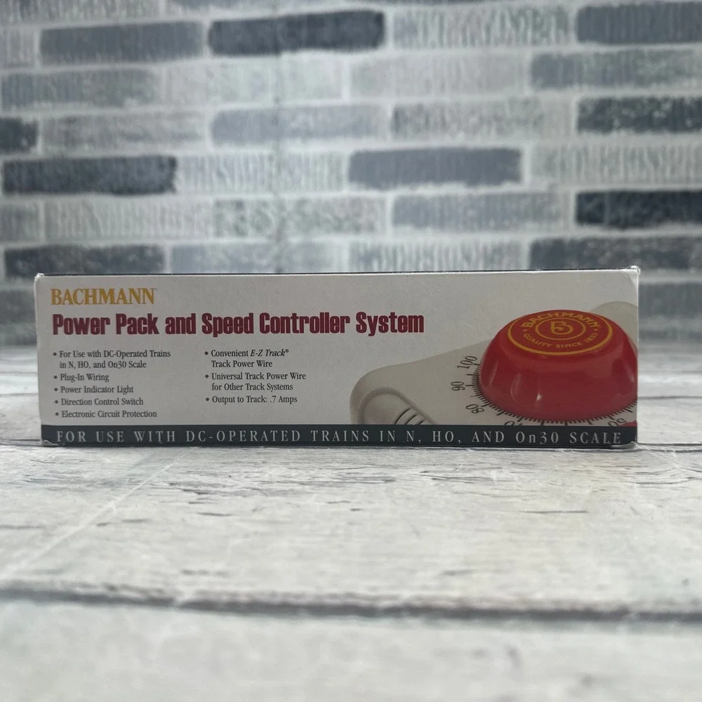 Bachmann 44212Power Pack w/Speed Controller DC Trains : N / HO / On30 Scale